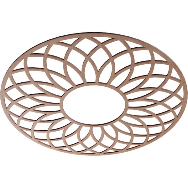 Cannes Wood Fretwork Pierced Ceiling Medallion, Wood (Paint Grade), 30OD X 10 1/4ID X 3/8T